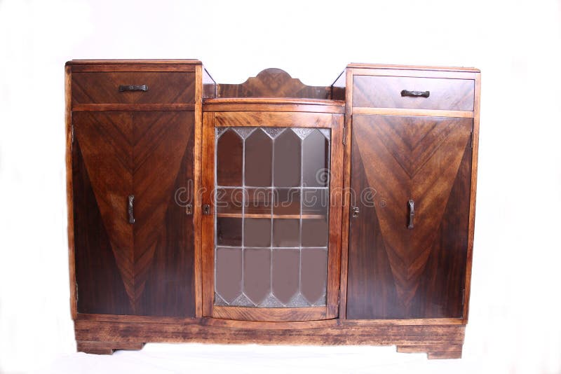 Australian Cabinet made from Cedar veneer and glass in 1924 with 2 drawers and 3 doors 6 shelves. Australian Cabinet made from Cedar veneer and glass in 1924 with 2 drawers and 3 doors 6 shelves