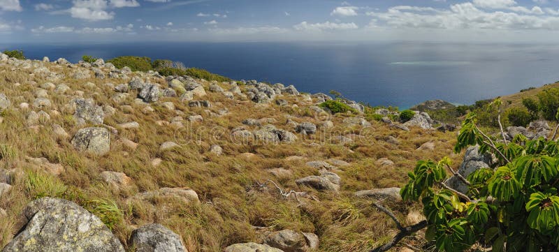 αυστραλιανό τοπίο Νησί σαυρών, ο μεγάλος σκόπελος εμποδίων, Queensland, Αυστραλία στοκ φωτογραφία αυστραλιανό τοπίο Νησί σαυρών, ο μεγάλος σκόπελος εμποδίων, Queensland, Αυστραλία στοκ φωτογραφία