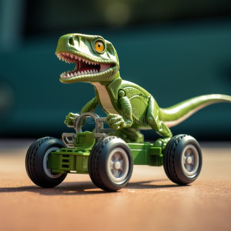 αυτοκίνητο οδήγησης t rex : αξιοποίηση της οπτικής αφήγησης με την πράσινη ακαδημαϊκή κοινότητα διανυσματική απεικόνιση