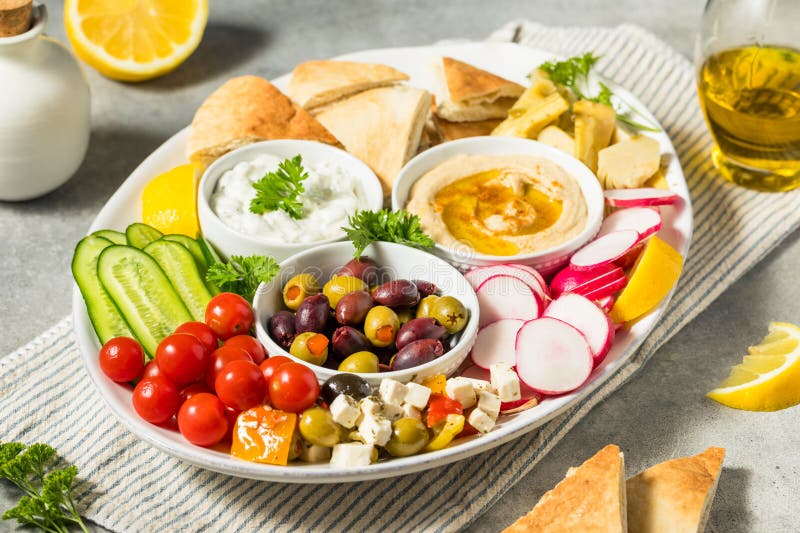 αυτόνομη μεσογειακή πλατφόρμα mezze στοκ εικόνες