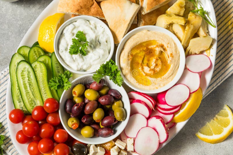 αυτόνομη μεσογειακή πλατφόρμα mezze στοκ εικόνα
