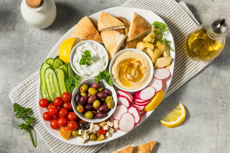 αυτόνομη μεσογειακή πλατφόρμα mezze στοκ φωτογραφίες
