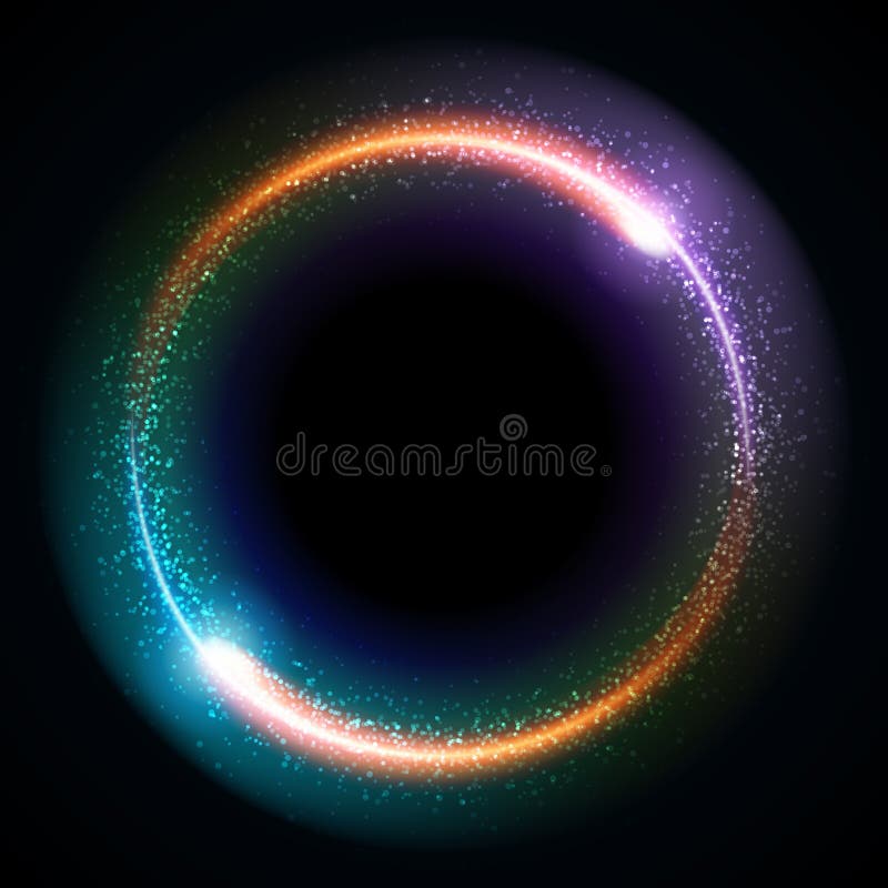 Abstract burning technology circle vector background. Abstract burning technology circle vector background