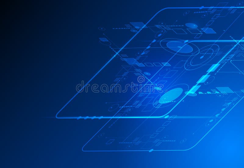 Αφηρημένη μελλοντική ψηφιακή έννοια τεχνολογίας επιστήμης απεικόνιση αποθεμάτων