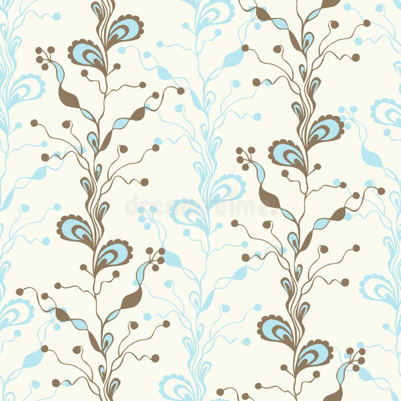 αφηρημένο floral πρότυπο άνευ ρα&p Ύφος Doodle Υφαντικό σχέδιο μόδας διανυσματική απεικόνιση αφηρημένο floral πρότυπο άνευ ρα&p Ύφος Doodle Υφαντικό σχέδιο μόδας διανυσματική απεικόνιση