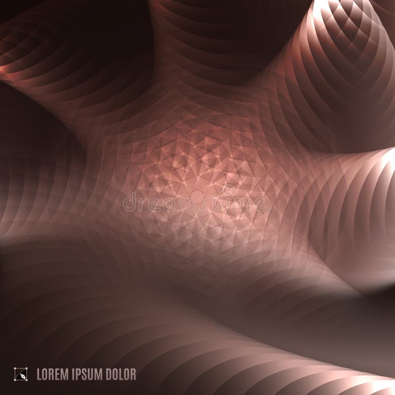 Αφηρημένο fractal χαλκού υπόβαθρο απεικόνιση αποθεμάτων