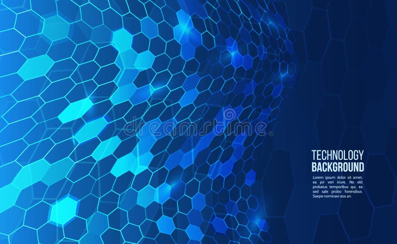 Αφηρημένο hexagons κύμα στο μπλε υπόβαθρο Πρότυπα σχεδίου για την επιστήμη, την τεχνολογία ή την ιατρική ελεύθερη απεικόνιση δικαιώματος Αφηρημένο hexagons κύμα στο μπλε υπόβαθρο Πρότυπα σχεδίου για την επιστήμη, την τεχνολογία ή την ιατρική ελεύθερη απεικόνιση δικαιώματος