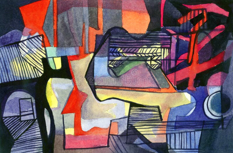 αφηρημένο watercolor διανυσματική απεικόνιση αφηρημένο watercolor διανυσματική απεικόνιση