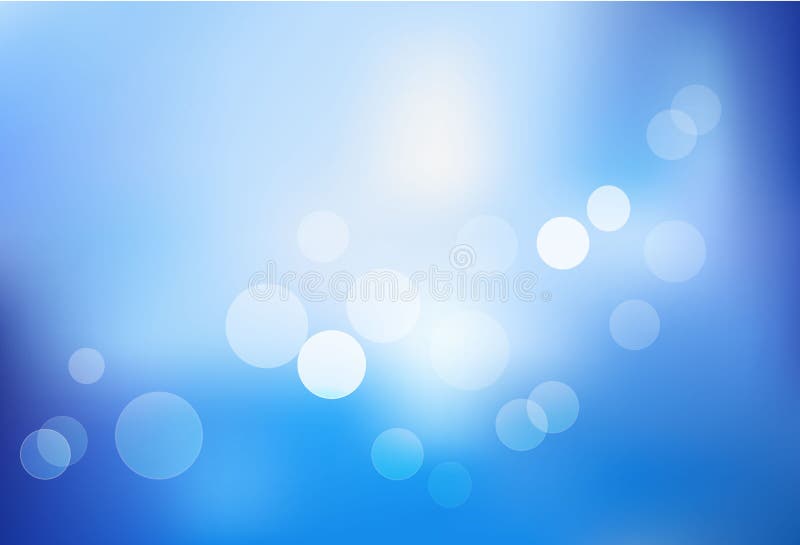 Blue bokeh abstract light background. Vector illustration. Blue bokeh abstract light background. Vector illustration