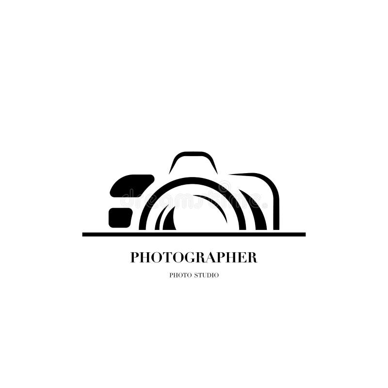 Abstract camera logo vector design template for professional photographer or photo studio. Abstract camera logo vector design template for professional photographer or photo studio