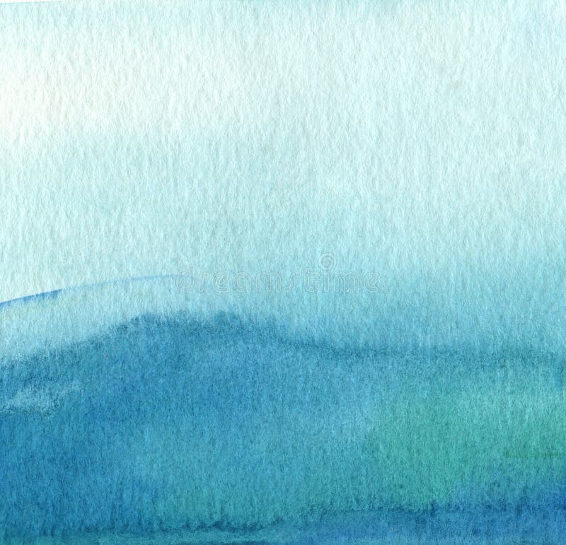 Αφηρημένο μπλε χρωματισμένο watercolor υπόβαθρο στοκ εικόνα με δικαίωμα ελεύθερης χρήσης