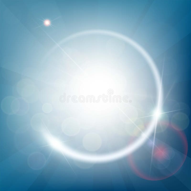 Αφηρημένο μπλε υπόβαθρο με το bokeh και τις ακτίνες του φωτός ελεύθερη απεικόνιση δικαιώματος Αφηρημένο μπλε υπόβαθρο με το bokeh και τις ακτίνες του φωτός ελεύθερη απεικόνιση δικαιώματος