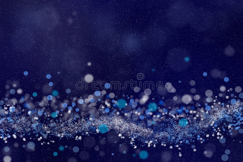 Αφηρημένο μπλε υπόβαθρο με το φως bokeh στοκ φωτογραφίες με δικαίωμα ελεύθερης χρήσης