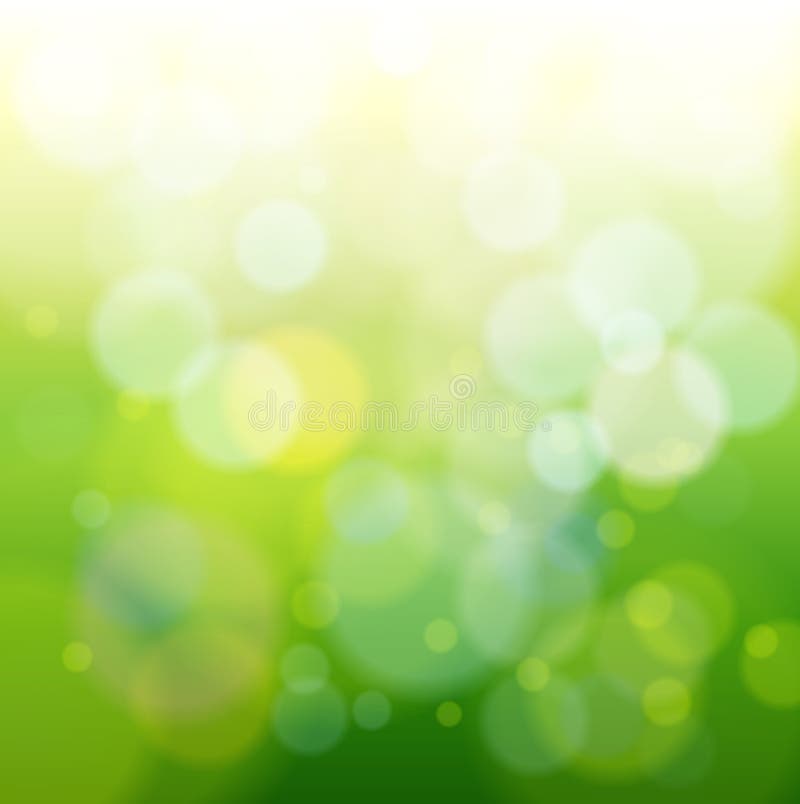 Green bokeh abstract light background. Vector illustration. Green bokeh abstract light background. Vector illustration