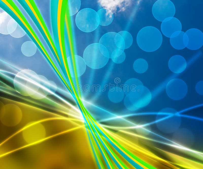 Αφηρημένο υπόβαθρο Bokeh φύσης διανυσματική απεικόνιση