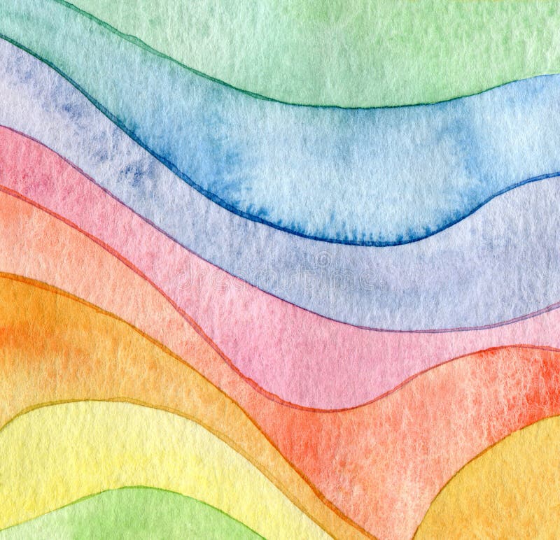 Αφηρημένο υπόβαθρο watercolor κυμάτων στοκ εικόνες Αφηρημένο υπόβαθρο watercolor κυμάτων στοκ εικόνες