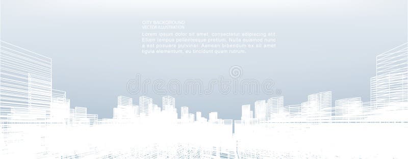 Αφηρημένο υπόβαθρο πόλεων wireframe Η προοπτική τρισδιάστατη δίνει απεικόνιση αποθεμάτων Αφηρημένο υπόβαθρο πόλεων wireframe Η προοπτική τρισδιάστατη δίνει απεικόνιση αποθεμάτων