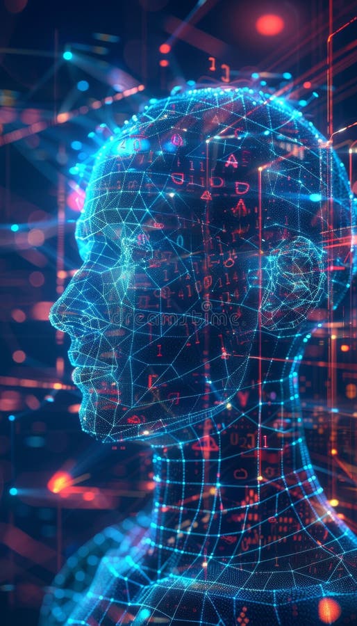 αφηρημένο φόντο bokeh με ai να αντιπροσωπεύει προηγμένες ιδέες τεχνητής νοημοσύνης που παράγονται από την ai