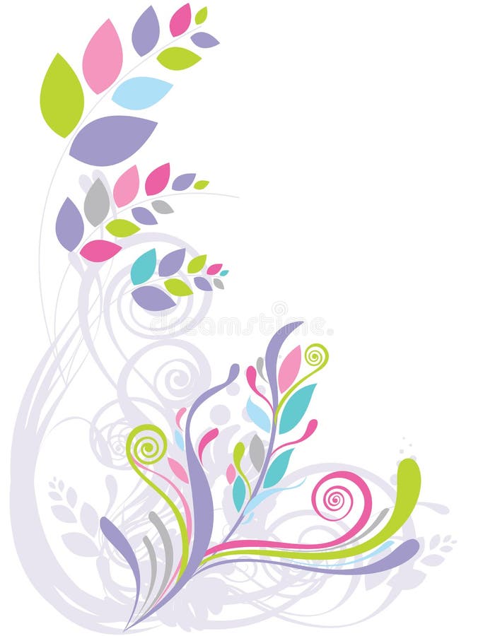 αφηρημένος όμορφος floral ανασ&k απεικόνιση αποθεμάτων