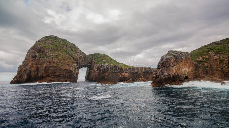 Natural Arch. Poor Knights Islands. Tutukaka Coast, New Zealand. Natural Arch. Poor Knights Islands. Tutukaka Coast, New Zealand