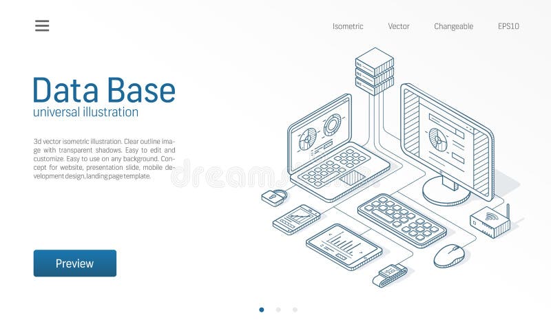 Database, big data, host server modern isometric line illustration. Datacenter, file protection center business sketch drawn icons. Abstract 3d vector background. Information storage network concept. Database, big data, host server modern isometric line illustration. Datacenter, file protection center business sketch drawn icons. Abstract 3d vector background. Information storage network concept.