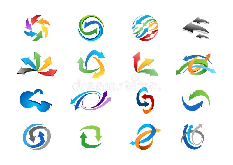 Βέλος, λογότυπο, στοιχείο βελών logotype, καθορισμένο διανυσματικό σχέδιο εικονιδίων συμβόλων βελών συλλογής διανυσματική απεικόνιση Βέλος, λογότυπο, στοιχείο βελών logotype, καθορισμένο διανυσματικό σχέδιο εικονιδίων συμβόλων βελών συλλογής διανυσματική απεικόνιση