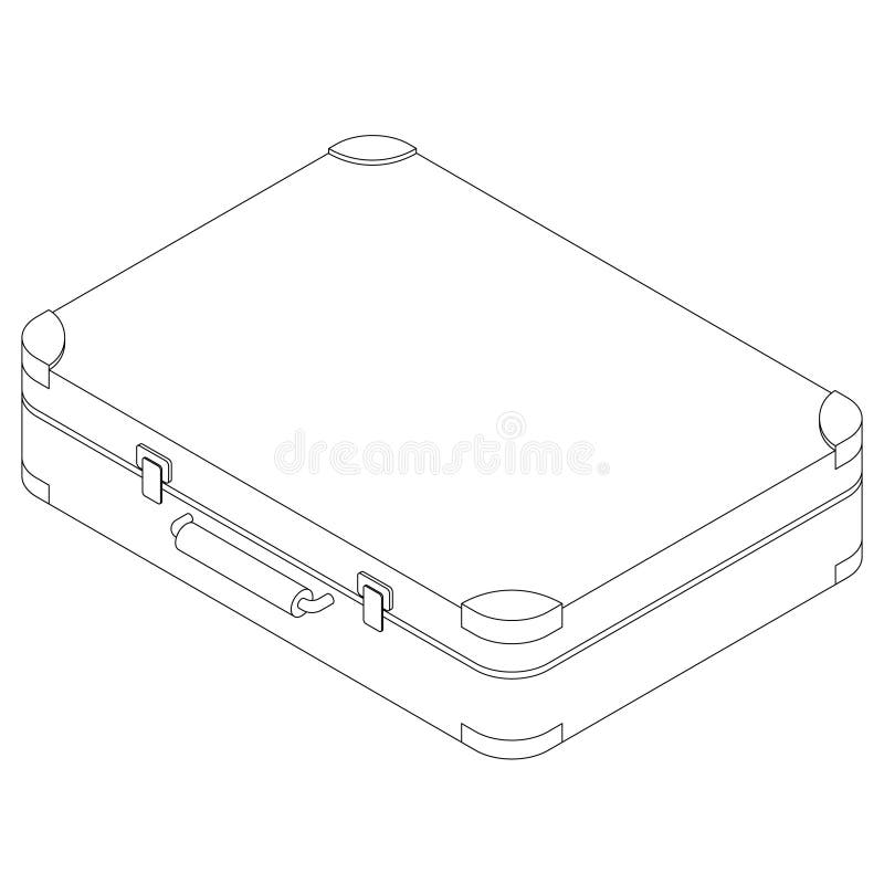 Βαλίτσα στο isometric ύφος διανυσματική απεικόνιση Βαλίτσα στο isometric ύφος διανυσματική απεικόνιση