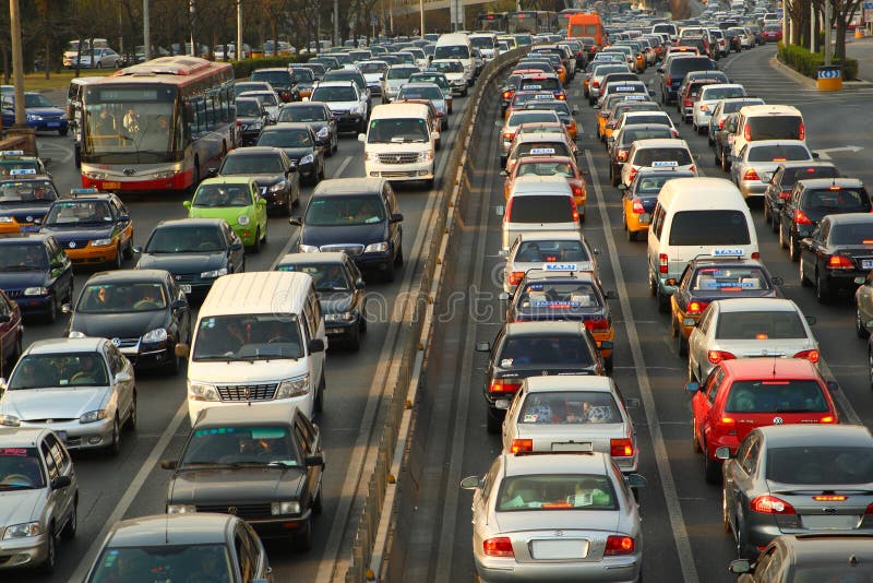 Έντονη κυκλοφορία στοκ εικόνες