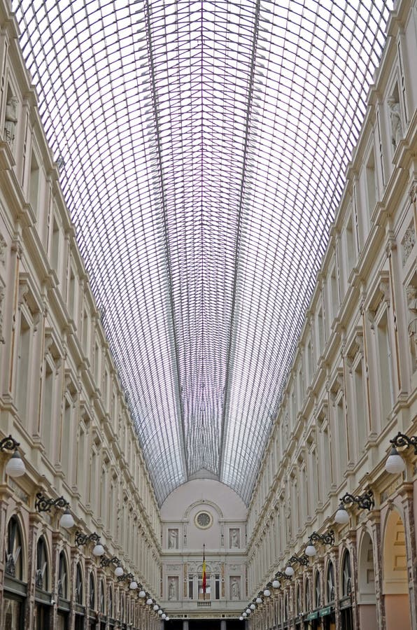Βασιλικό Galeries Αγίου Hubert Βρυξέλλες Βέλγιο στοκ εικόνες