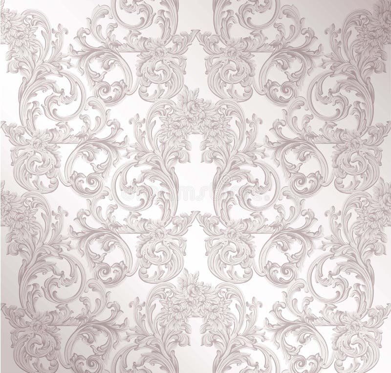 Βασιλική βικτοριανή διακόσμηση σχεδίων Διανυσματικά πλούσια στυλ ροκοκό υπόβαθρα Χλωμό lavender χρώμα