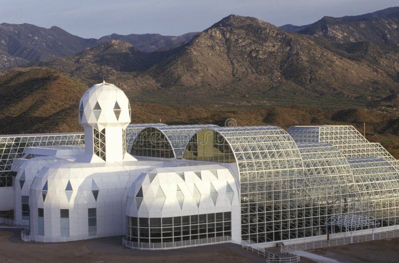 Biosphere 2 living quarters and library at Oracle in Tucson, AZ. Biosphere 2 living quarters and library at Oracle in Tucson, AZ