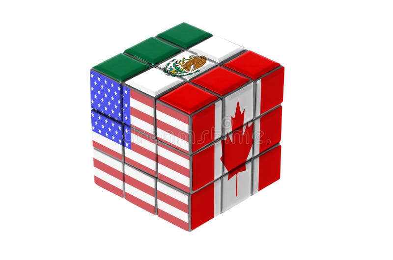 North American Free Trade Agreement. Economic puzzle concept. North American Free Trade Agreement. Economic puzzle concept.