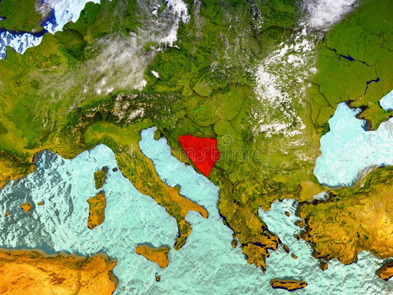 Βοσνία στη διευκρινισμένη σφαίρα απεικόνιση αποθεμάτων