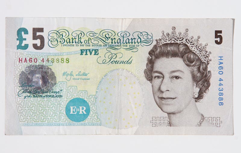 Used Â£5 note in good condition, shot with the 20D. Used Â£5 note in good condition, shot with the 20D