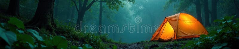 Βροχή μουσκεμένη ζούγκλα λαμπερή σκηνή λαμπερή πράσινη λασπωμένη διανυσματική απεικόνιση