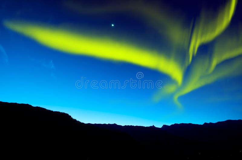 Amazing northern lights at night. Amazing northern lights at night