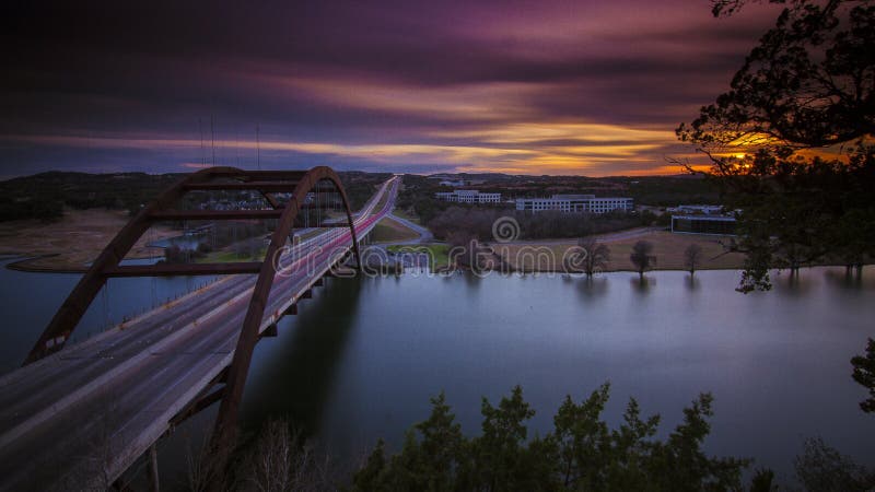 Sunset ,360 bridge of Austin,TX. Sunset ,360 bridge of Austin,TX