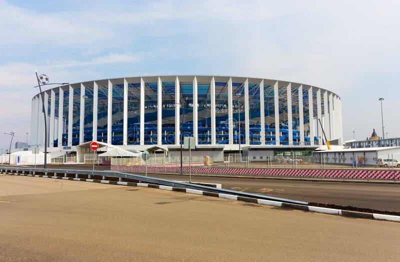 Γήπεδο ποδοσφαίρου σε Nizhny Novgorod στη FIFA 2018 στοκ εικόνα Γήπεδο ποδοσφαίρου σε Nizhny Novgorod στη FIFA 2018 στοκ εικόνα
