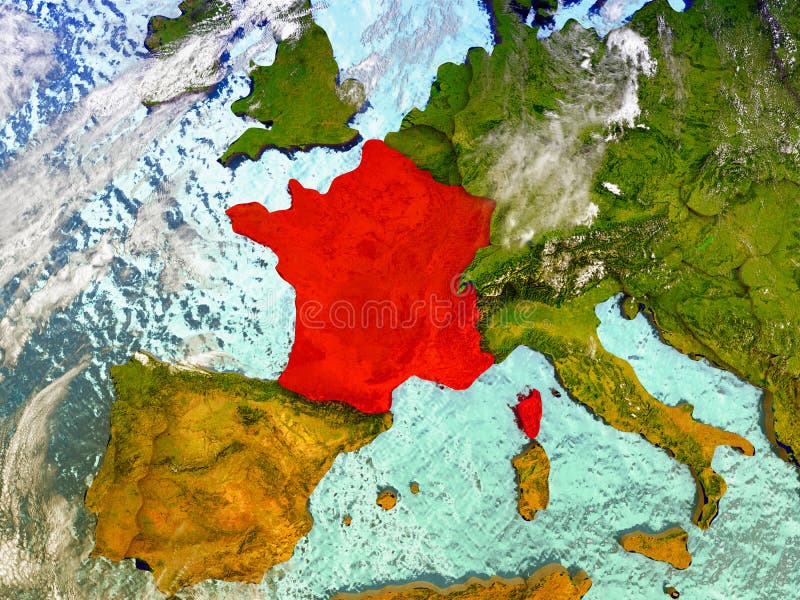 Γαλλία στη διευκρινισμένη σφαίρα ελεύθερη απεικόνιση δικαιώματος