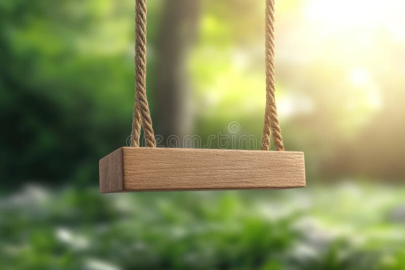 Γαλήνια πρωινή βόλτα στην αυλή του σπιτιού με τον άνεμο ξύλινο χώρο πρασίνου και χαλαρωτικό εαρινό φως για τον Lan απεικόνιση αποθεμάτων