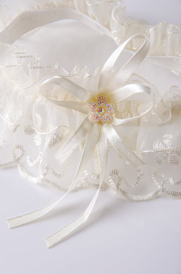 Beautiful lace wedding garter with a bow. Beautiful lace wedding garter with a bow.