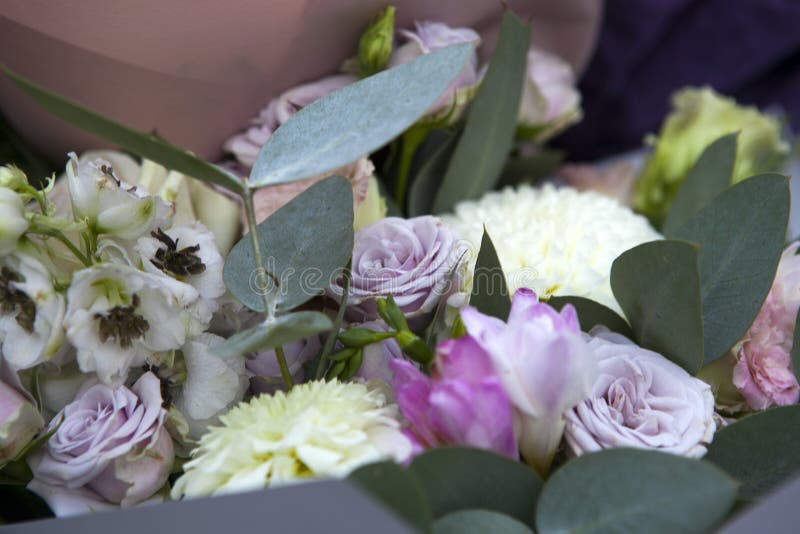 Γαμήλια ανθοδέσμη μιας νύφης με τα άσπρα και μπλε χρυσάνθεμα, και διακοσμητικά δημητριακά στοκ φωτογραφία με δικαίωμα ελεύθερης χρήσης Γαμήλια ανθοδέσμη μιας νύφης με τα άσπρα και μπλε χρυσάνθεμα, και διακοσμητικά δημητριακά στοκ φωτογραφία με δικαίωμα ελεύθερης χρήσης