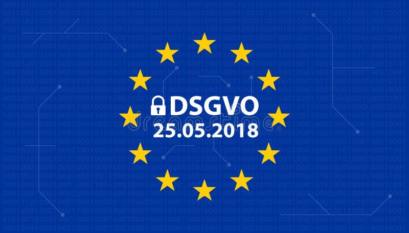 Γενική γερμανική μεταλλαγή κανονισμού προστασίας δεδομένων: Datenschutz Grundverordnung DSGVO ελεύθερη απεικόνιση δικαιώματος Γενική γερμανική μεταλλαγή κανονισμού προστασίας δεδομένων: Datenschutz Grundverordnung DSGVO ελεύθερη απεικόνιση δικαιώματος