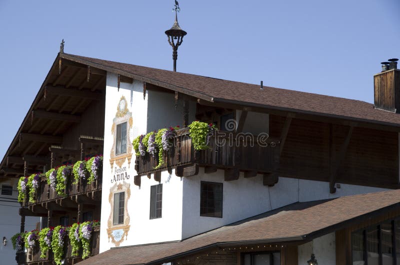 Γερμανική πόλη Leavenworth στοκ φωτογραφία Γερμανική πόλη Leavenworth στοκ φωτογραφία