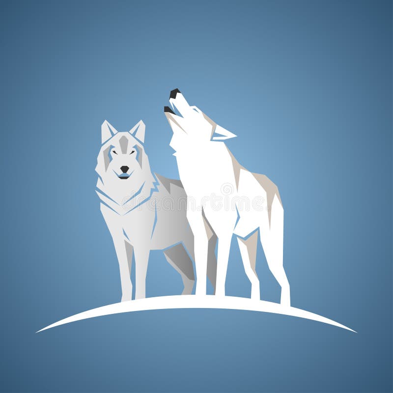 Γεωμετρικά wolfs ελεύθερη απεικόνιση δικαιώματος Γεωμετρικά wolfs ελεύθερη απεικόνιση δικαιώματος