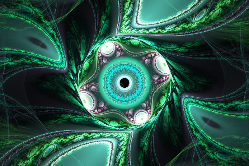 Γεωμετρική fractal απεικόνιση ελεύθερη απεικόνιση δικαιώματος