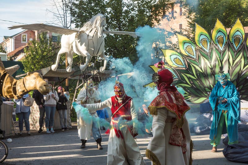 Apple-book festival `Antonovskie apples`. The city of Kolomna. Russia September 2021. Apple-book festival `Antonovskie apples`. The city of Kolomna. Russia September 2021