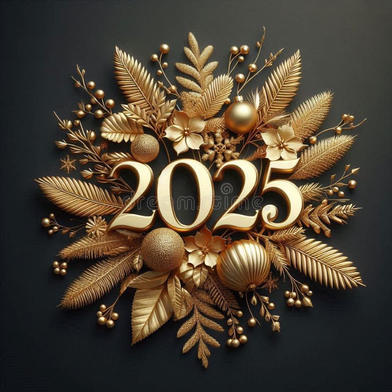 γιορτή για το ευτυχισμένο νέο έτος 2025 στοκ φωτογραφία με δικαίωμα ελεύθερης χρήσης