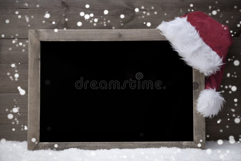 Γκρίζα κάρτα Χριστουγέννων, πίνακας, χιόνι, καπέλο, διάστημα αντιγράφων, Snowflake