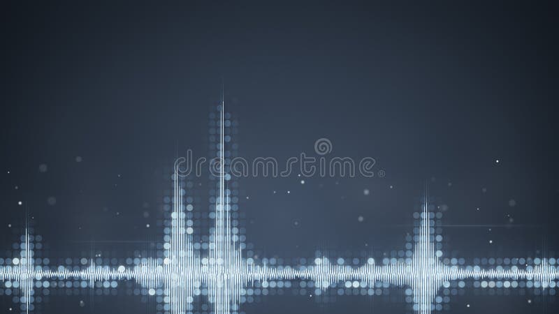 Γκρίζο ακουστικό κυματοειδούς υπόβαθρο techno εξισωτών αφηρημένο